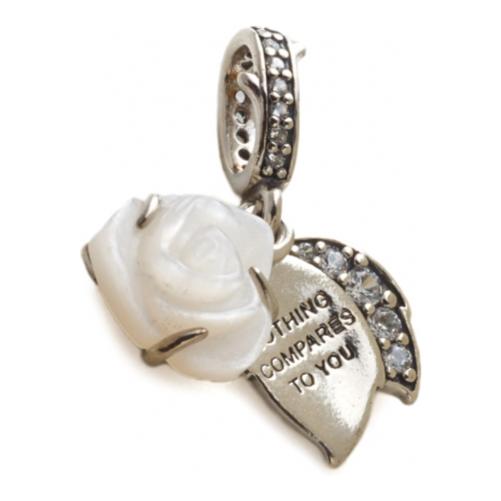 Charm 'White Rose' pour Femmes