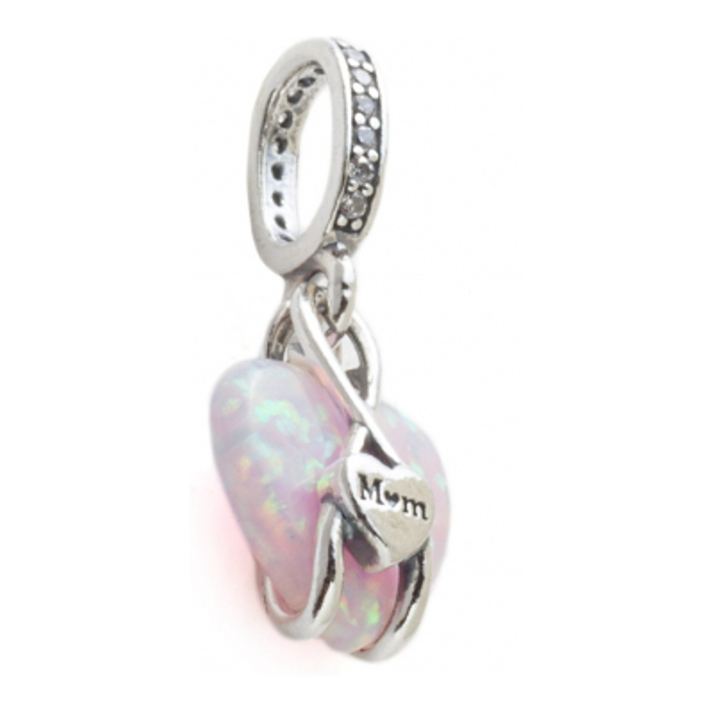 Charm 'Opalescent Pink Mother'S Heart' pour Femmes