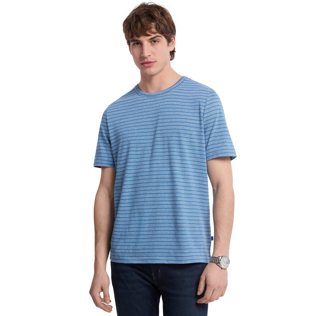 T-shirt 'Striped Crewneck' pour Hommes
