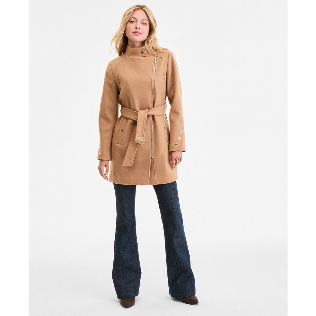 Manteau à ceinture 'Asymmetric' pour Femmes