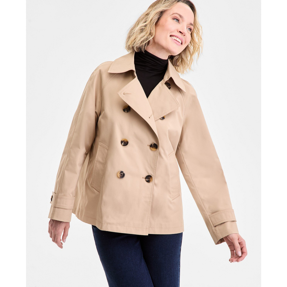 Trench 'Short Double-Breasted' pour Femmes