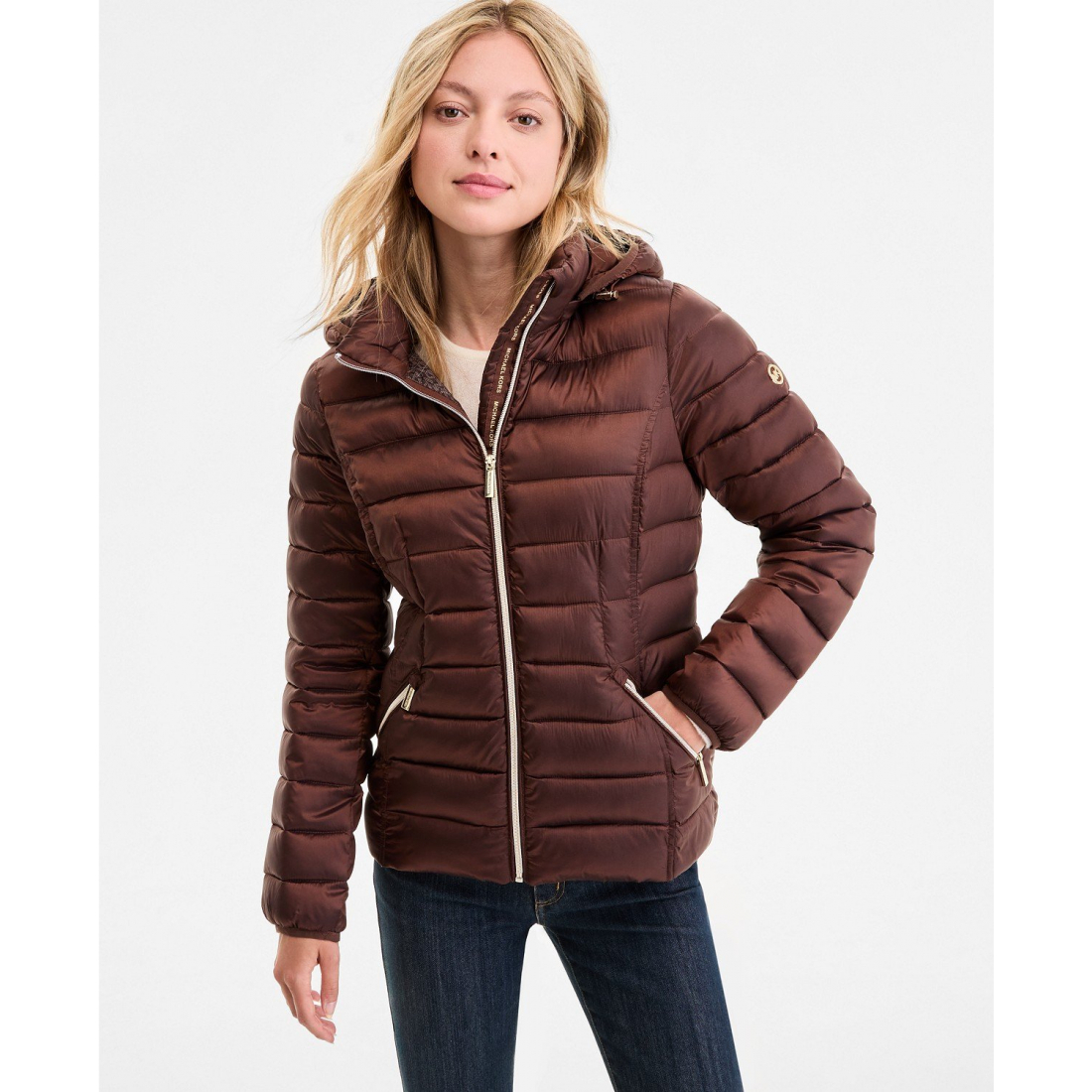 Veste matelassée 'Hooded Shine Packable' pour Femmes