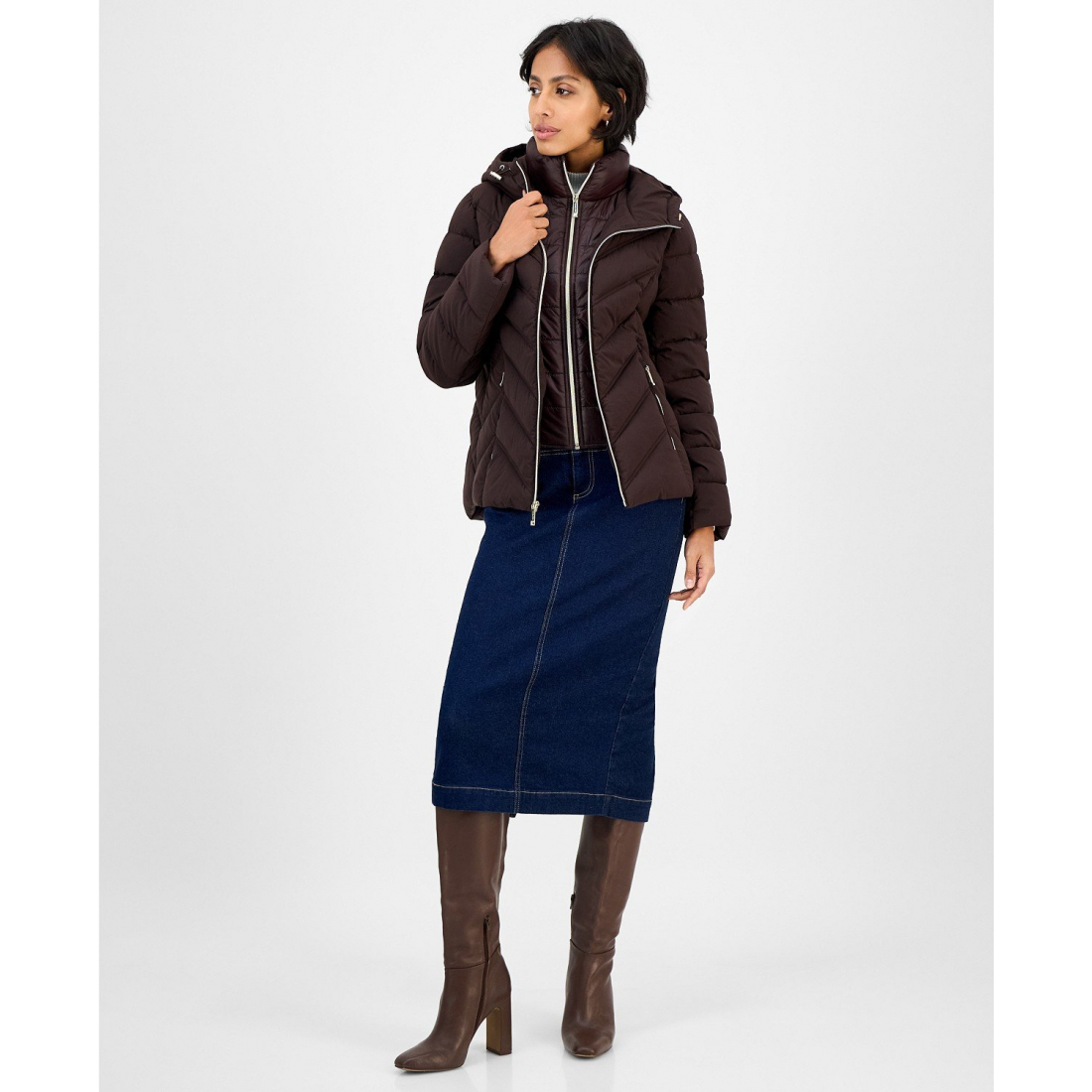 Veste matelassée 'Hooded Bibbed Packable' pour Femmes