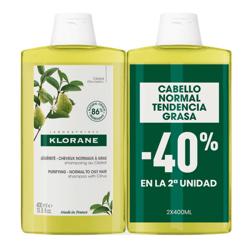 'Au Cédrat' Shampoo - 400 ml, 2 Pieces