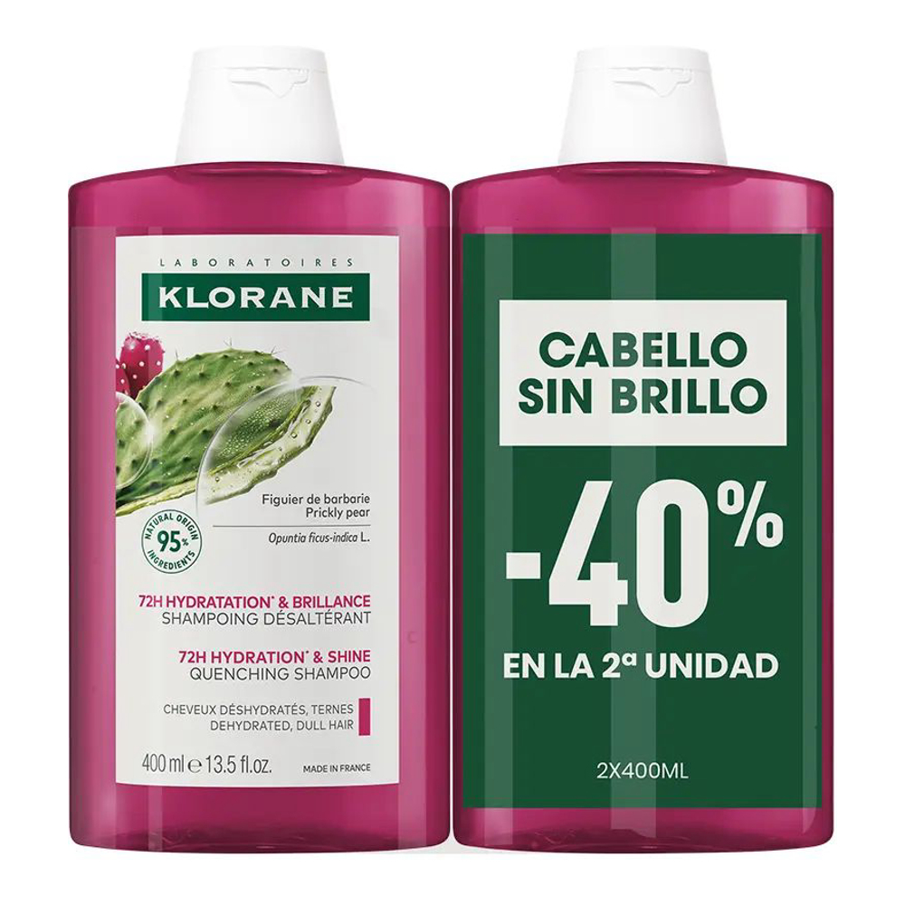 Pack de Shampoing Figue De Barbarie - 400 ml, 2 Pièces