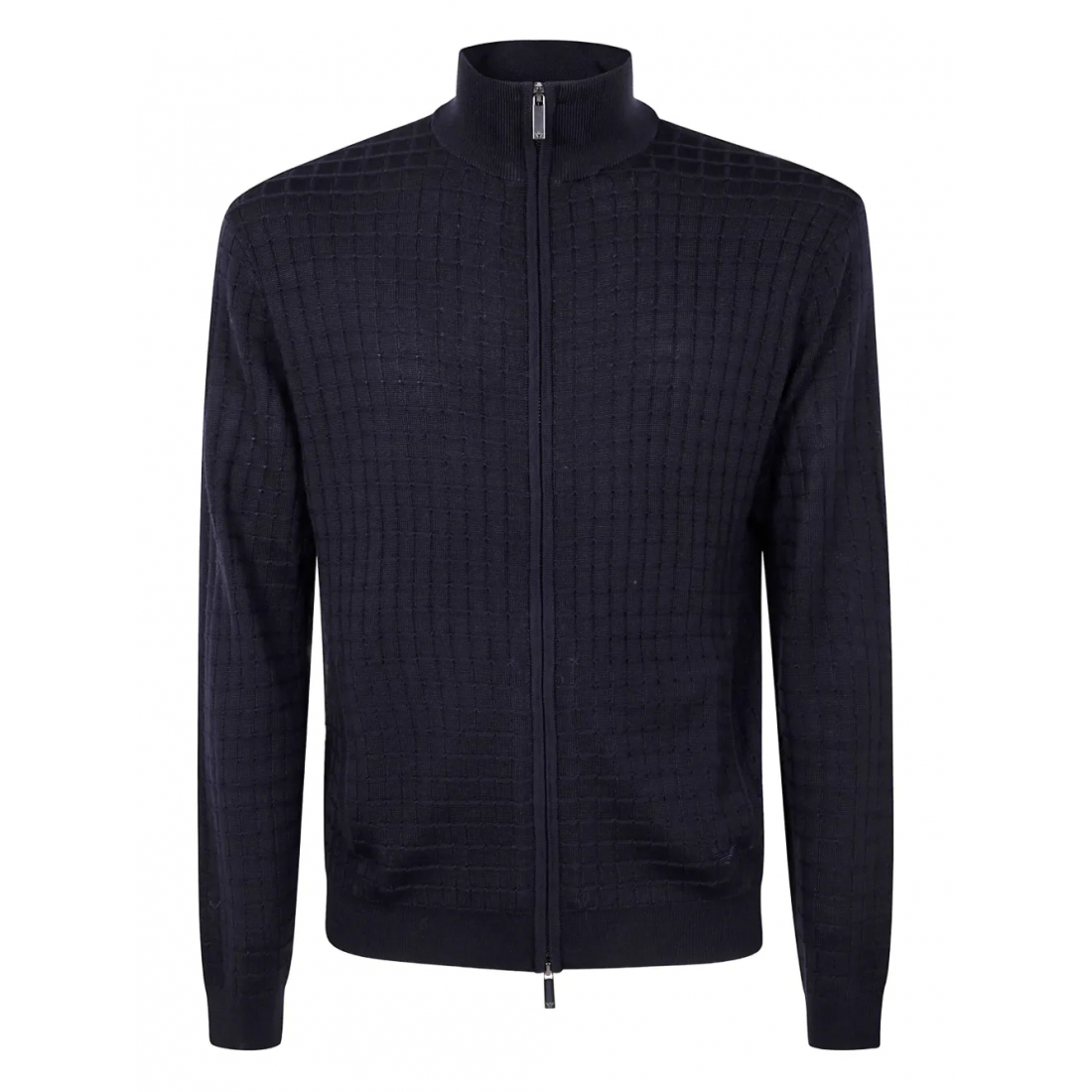 Cardigan 'Grid-Pattern Zip-Up' pour Hommes