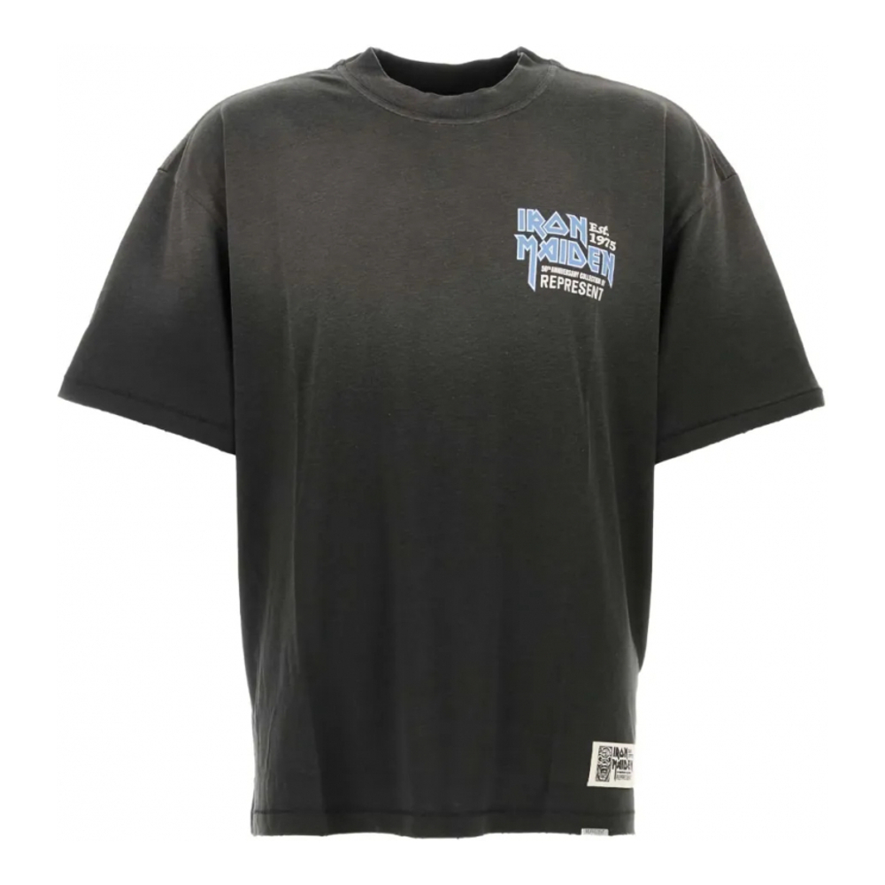 T-shirt 'Iron Maiden Logo-Print' pour Hommes