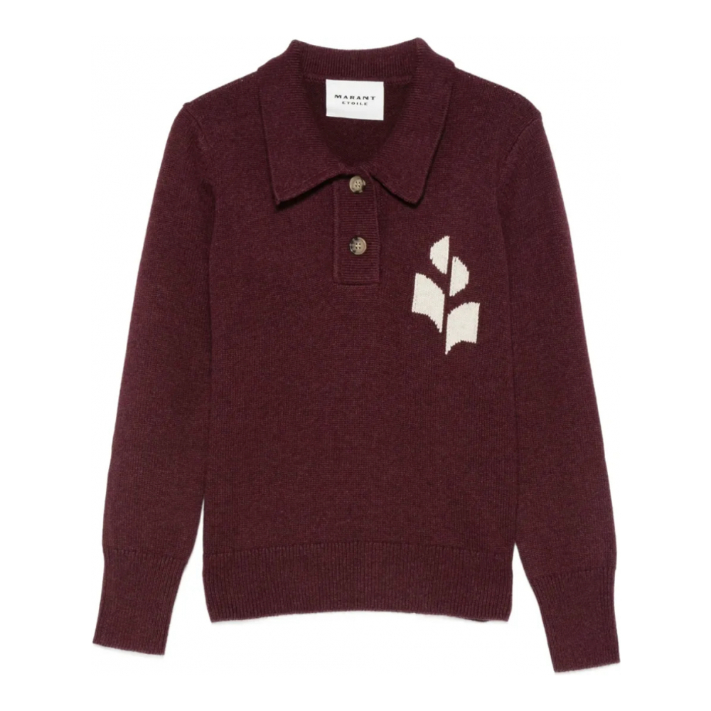 Women's 'Emblem Polo-Neck' Sweater