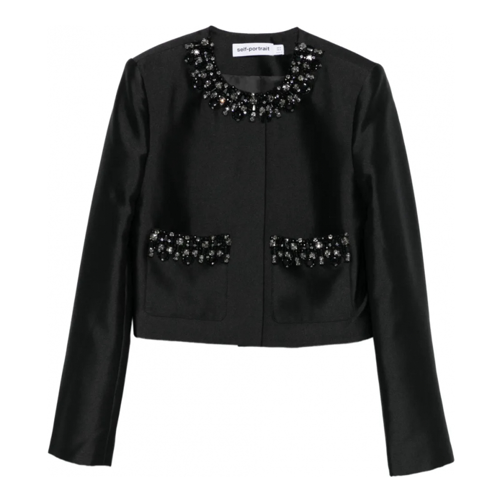 Veste 'Embellished-Pocket' pour Femmes