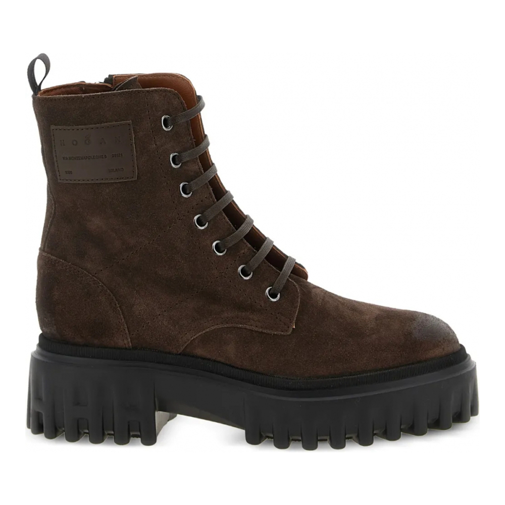 Women's 'H700 Lace-Up Chunky-Sole' Combat Boots