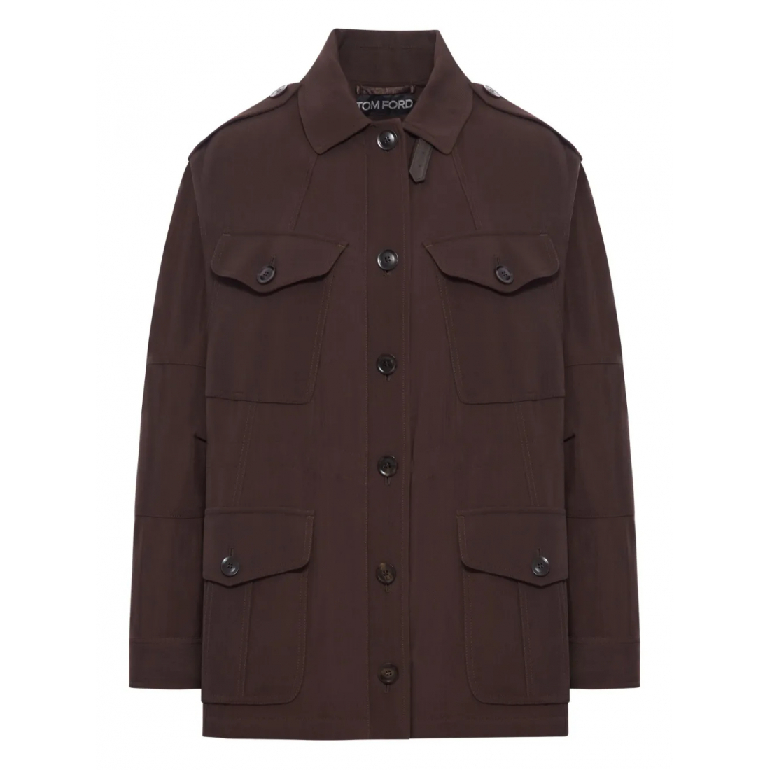 Veste 'Button-Fastening Flap-Pocket' pour Femmes