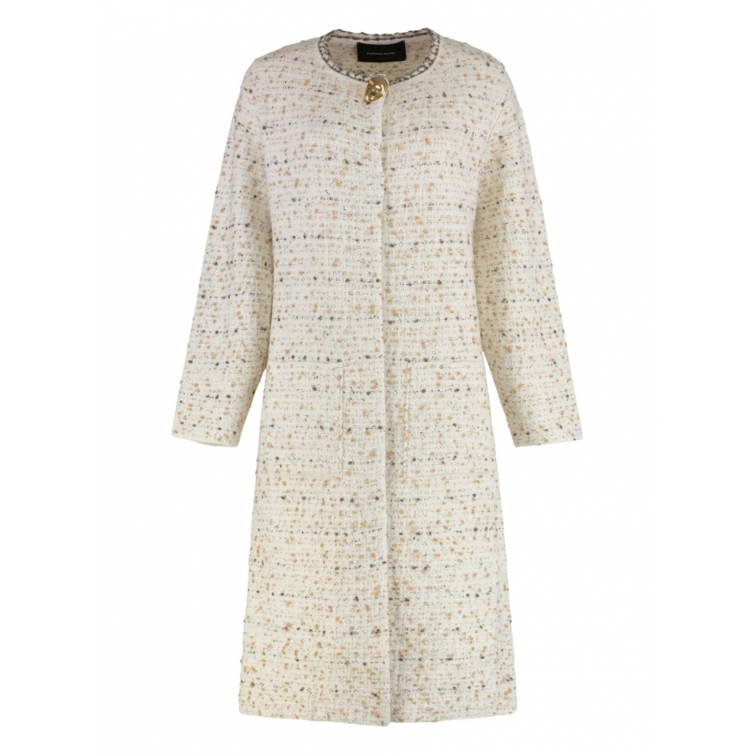 Manteau 'Tweed Button' pour Femmes