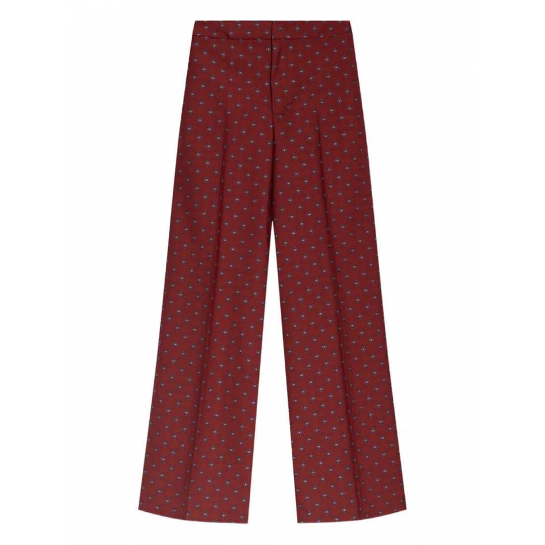Pantalon 'Jacquard-Pattern Flared' pour Femmes