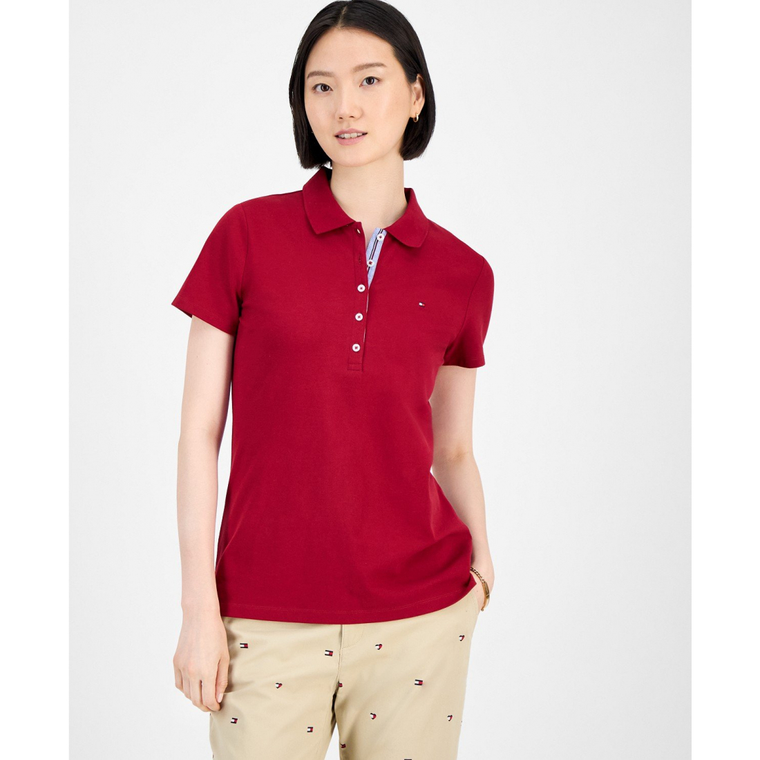 Polo 'Solid Short-Sleeve' pour Femmes