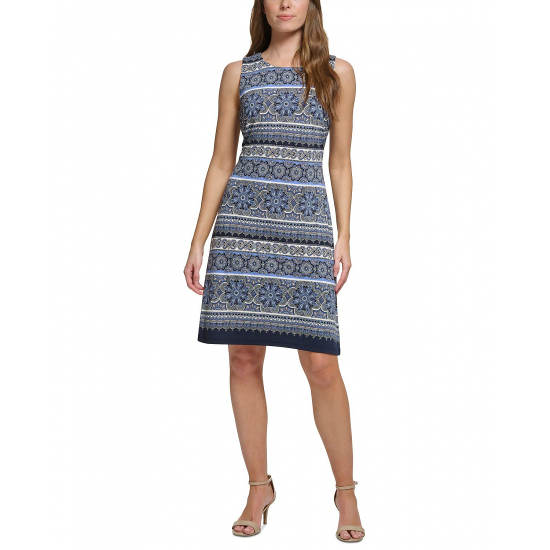 Women's 'Printed Jersey' Sleeveless Dress