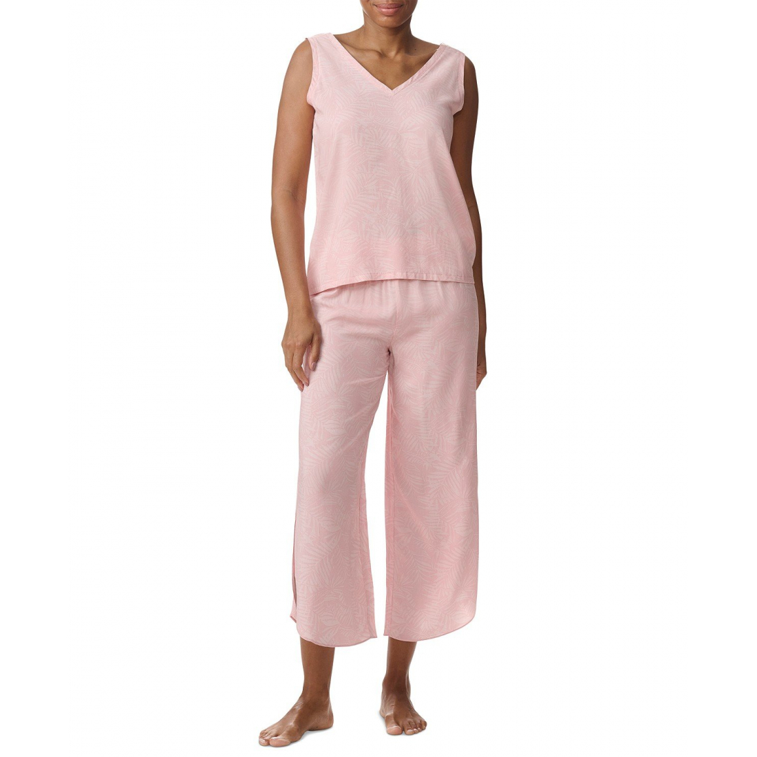 Pyjama Set 'Printed Cropped' pour Femmes