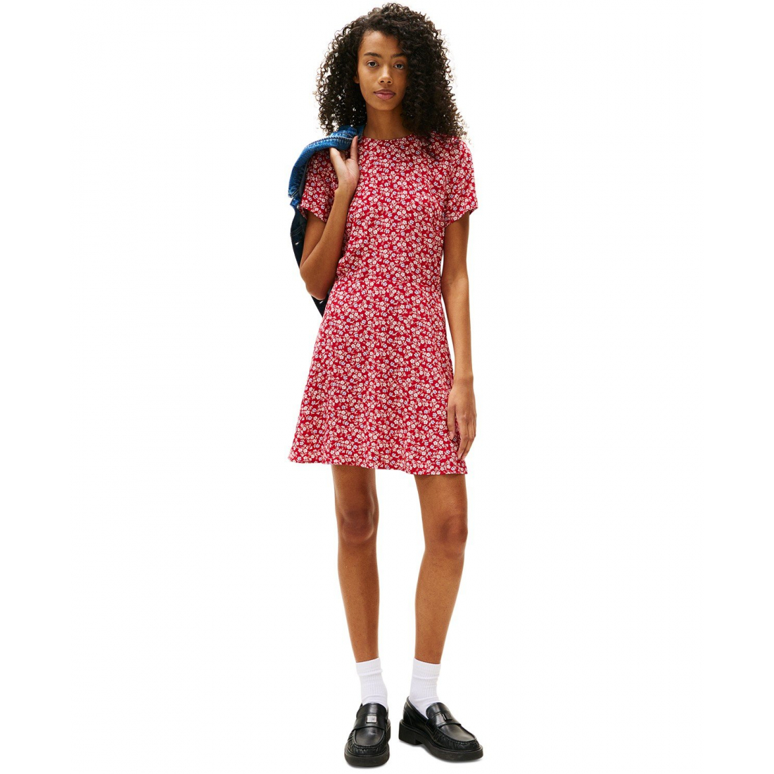 Robe mini 'Floral-Print Fit & Flare' pour Femmes