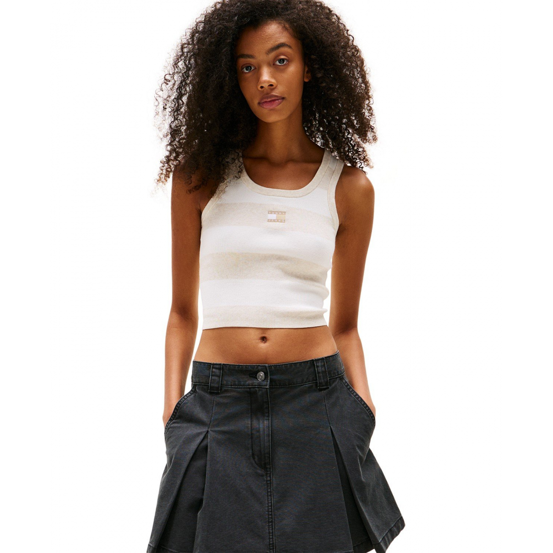 Débardeur 'Cotton Cropped Striped' pour Femmes