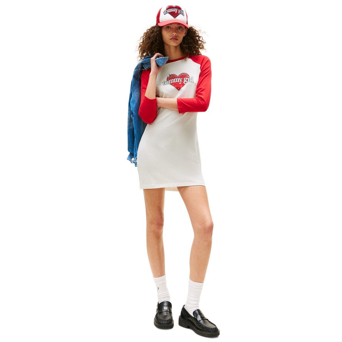 Robe T-shirt 'Tommy Girl Raglan' pour Femmes