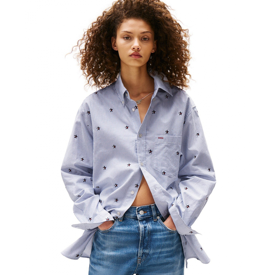 Chemise 'Tommy Girl Embroidered' pour Femmes