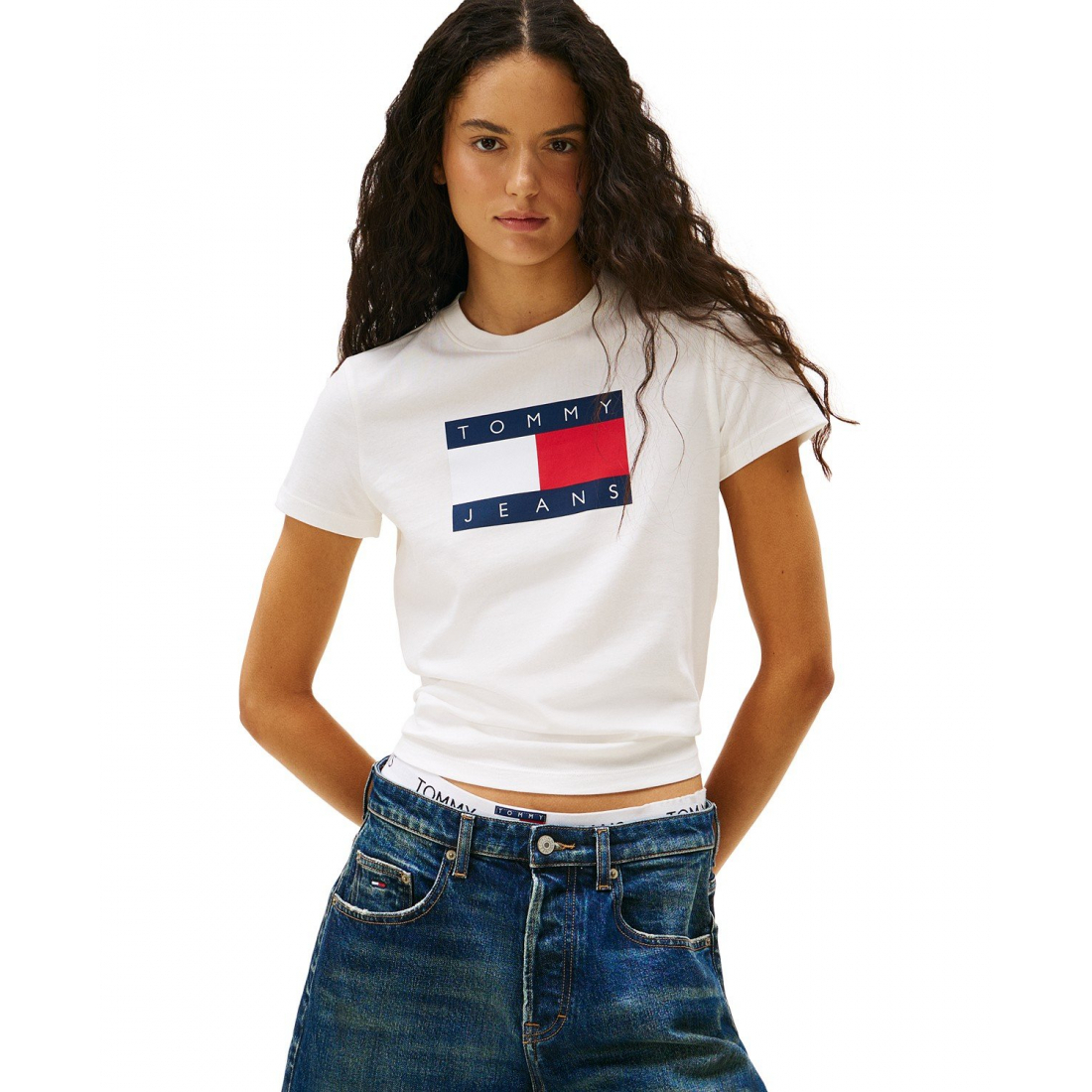 T-shirt 'Flag Logo' pour Femmes