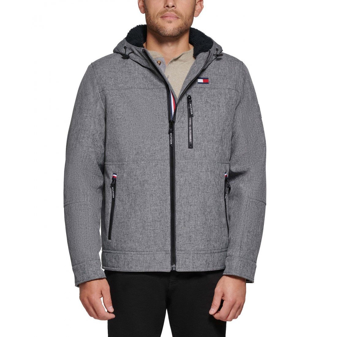 Veste 'Sherpa-Lined Softshell Hooded' pour Hommes