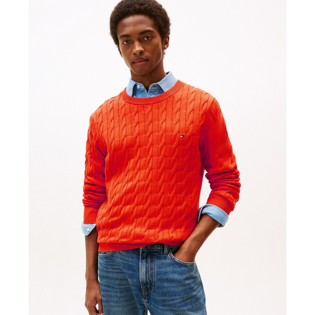 Pull 'Classic Cable Crewneck' pour Hommes