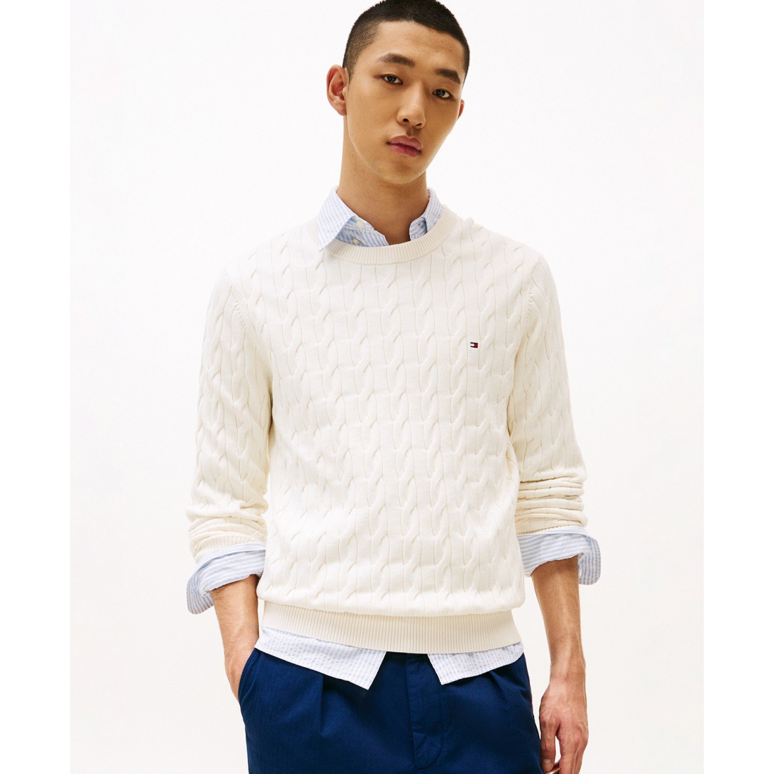 Pull 'Classic Cable Crewneck' pour Hommes