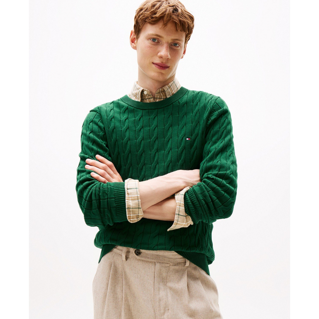 Pull 'Classic Cable Crewneck' pour Hommes