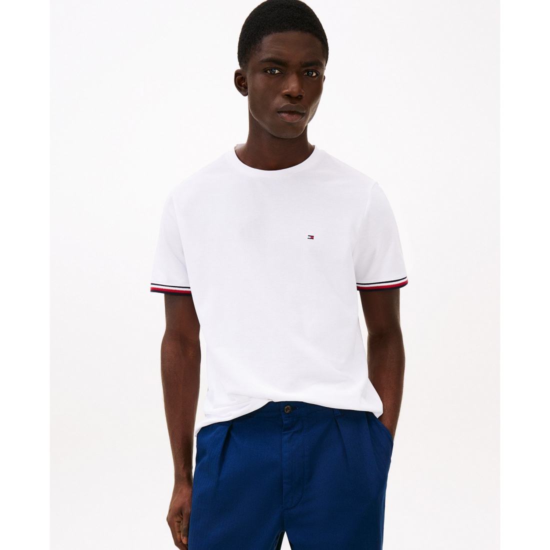 T-shirt 'Global Stripe Cuff' pour Hommes