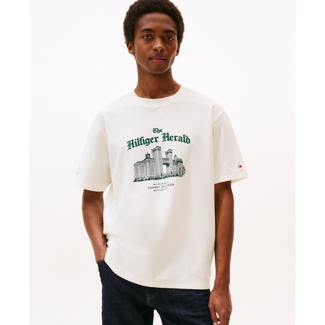 T-shirt 'Hilfiger Herald Graphic' pour Hommes