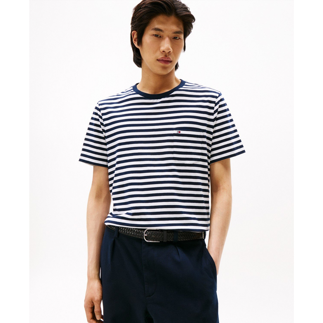 T-shirt 'Regular-Fit Essential Stripe' pour Hommes