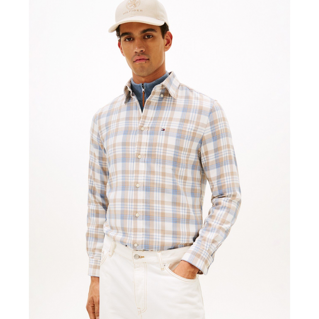 Chemise 'Soft Touch Blend Check' pour Hommes