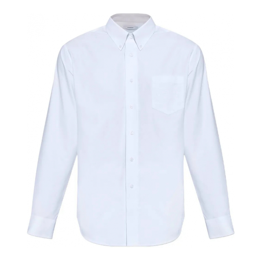 Chemise 'Embroidered Chest-Pocket' pour Hommes