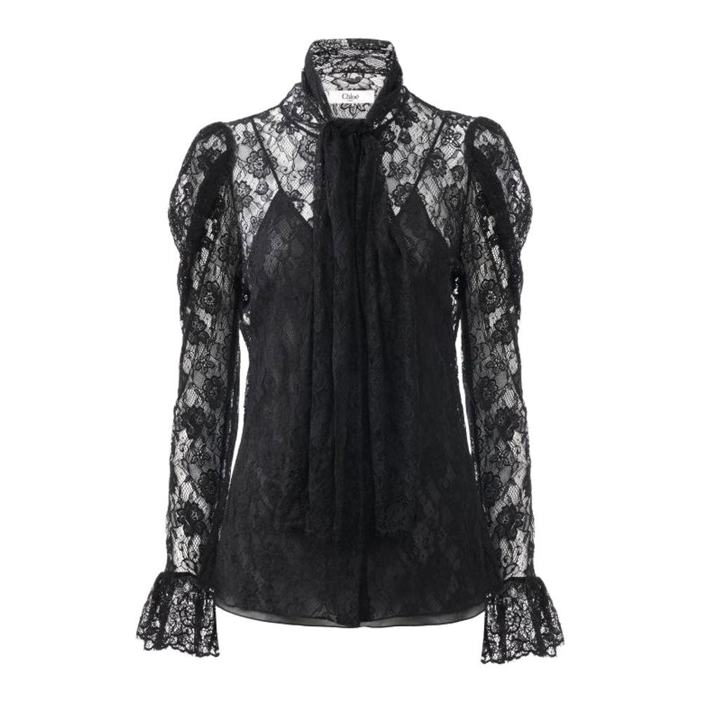 Blouse à manches longues 'Puff Sleeves' pour Femmes