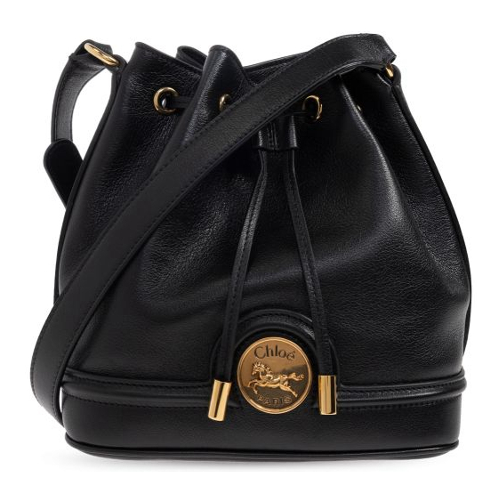 Women's 'Horse Medal' Bucket Bag