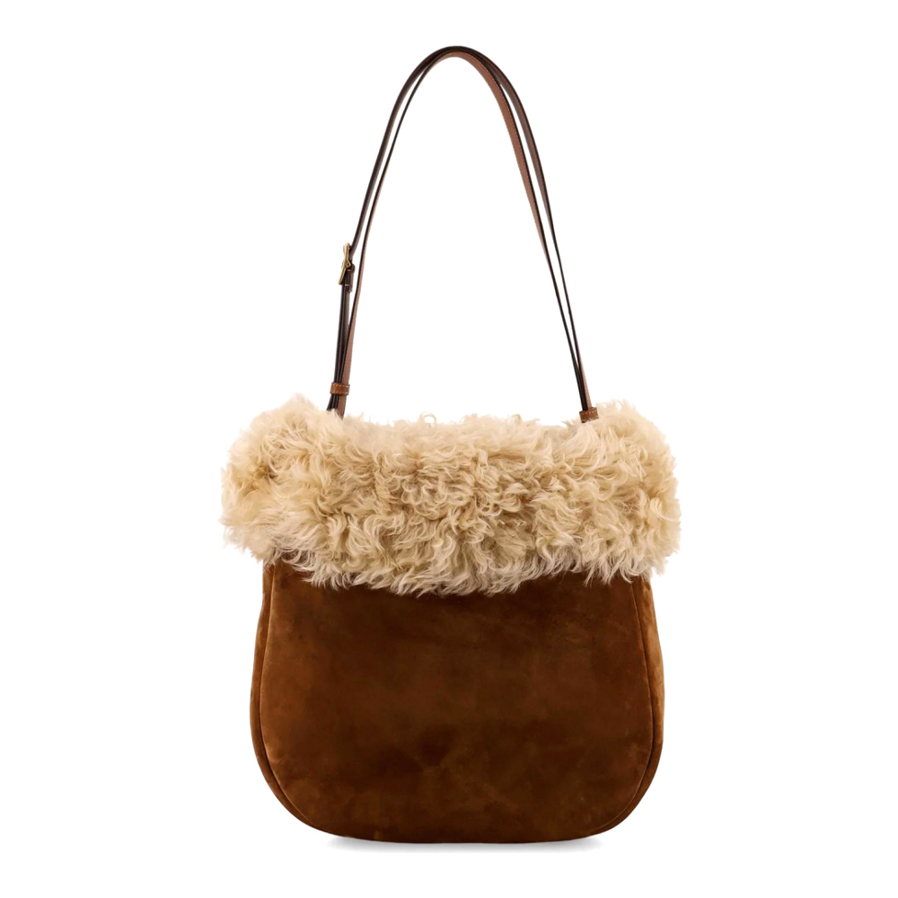 Women's 'Shearling Profile' Shoulder Bag