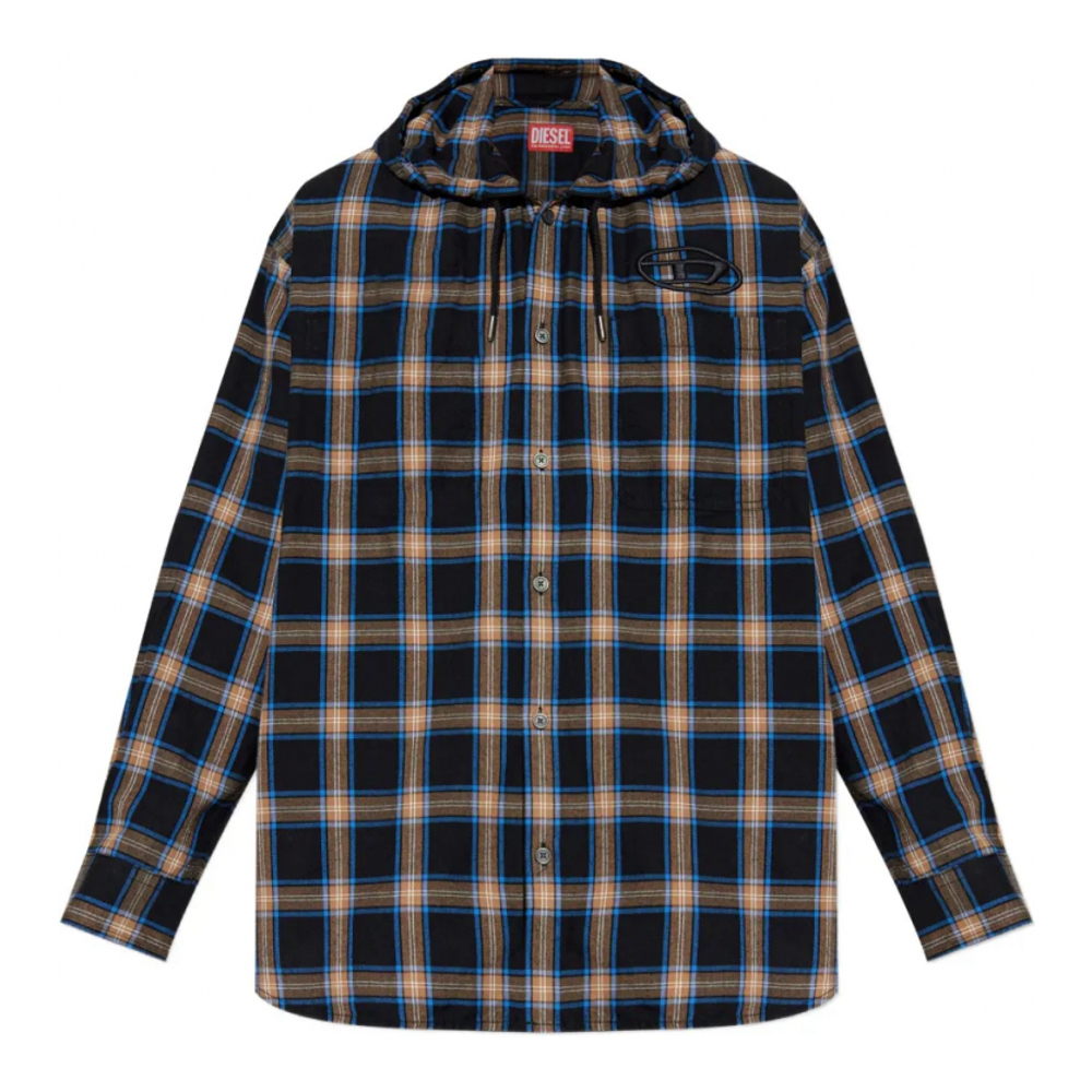 Chemise 'S-Dewny-Hood-Ajfi Hooded Checked' pour Hommes