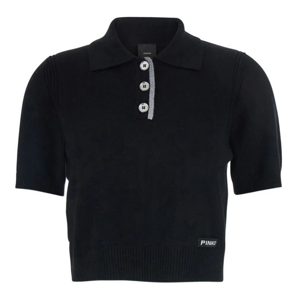 Top à manches courtes 'Polo' pour Femmes