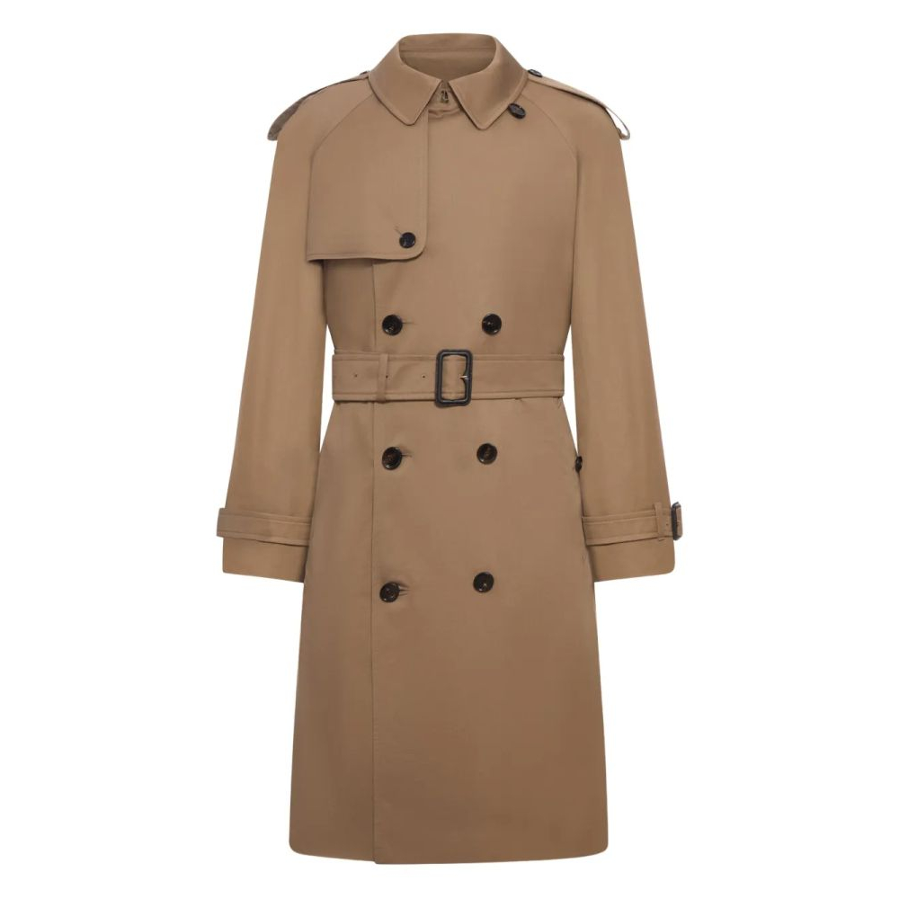 Men's 'Double-Breasted Belted' Double Breasted Trench Coat