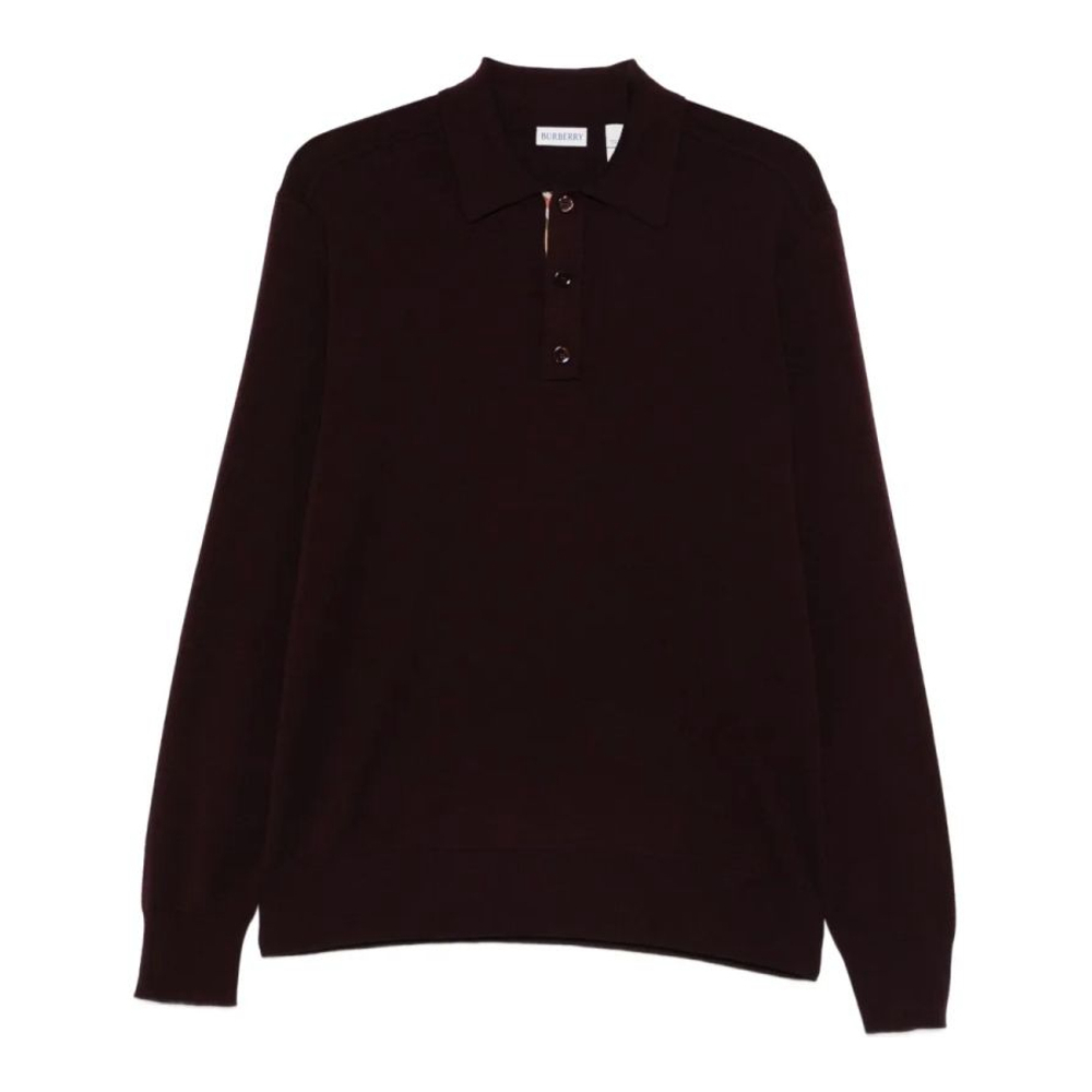 Polo manches longues 'Buttoned' pour Hommes