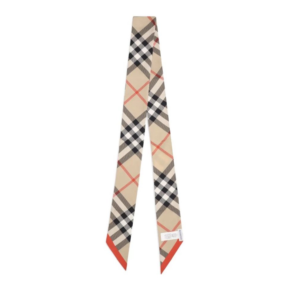 Foulard en soie 'Check-Pattern' pour Femmes