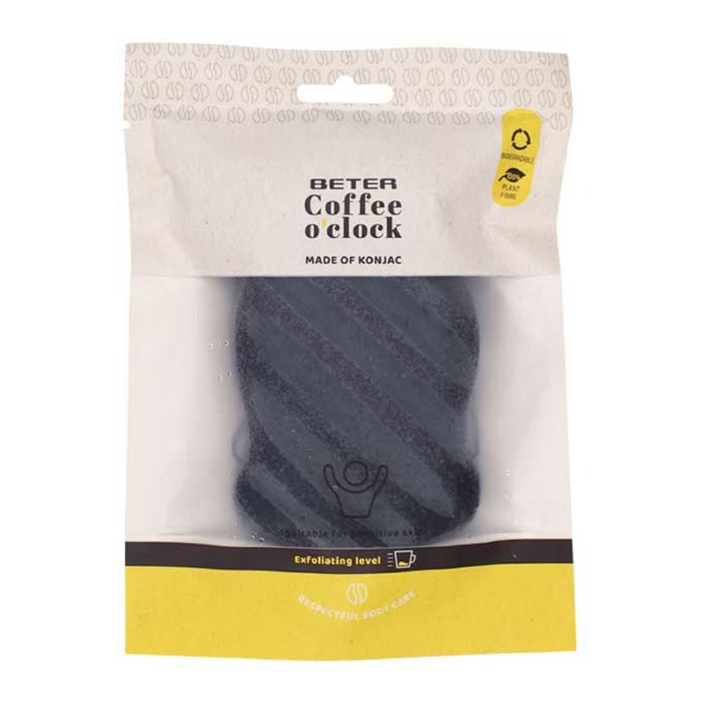Éponge Konjac 'Coffee o'Clock'