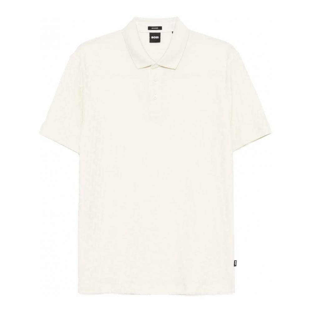 Polo 'Patterned-Jacquard' pour Hommes