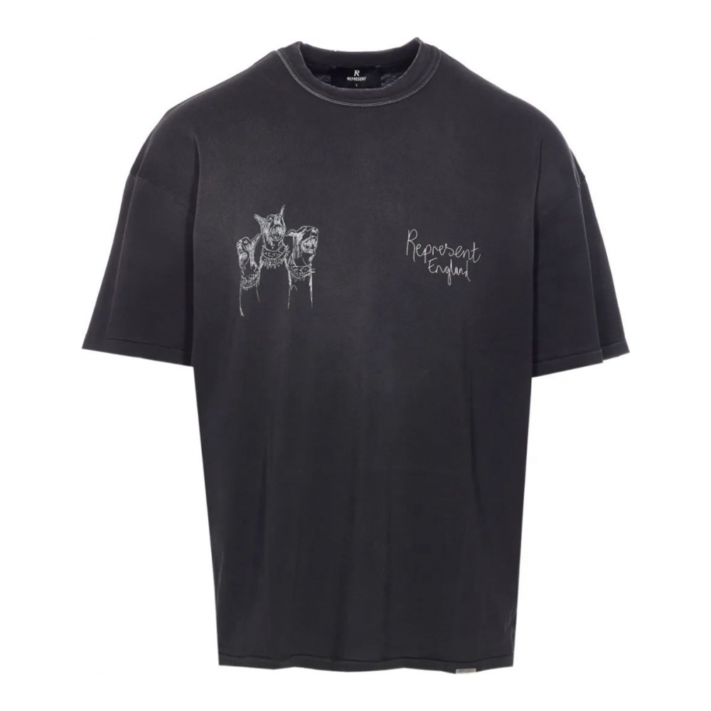 T-shirt 'Dog-Print' pour Hommes