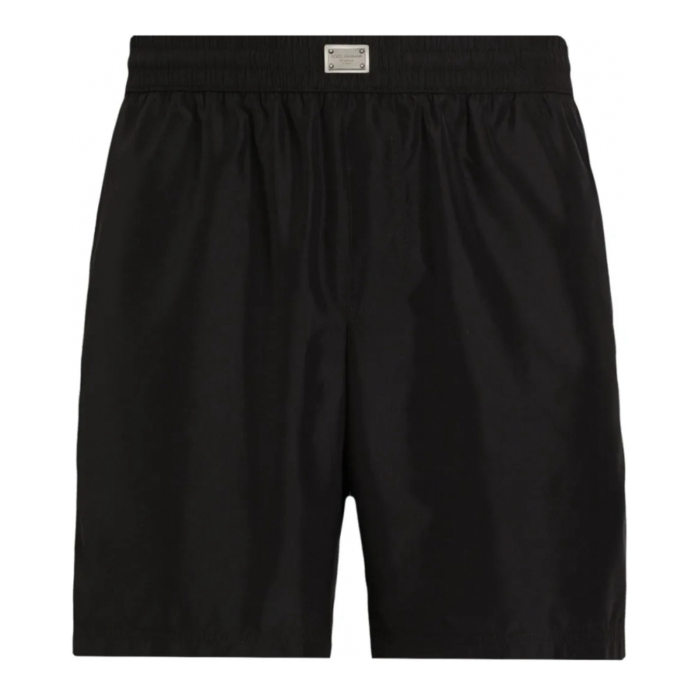 Men's 'Logo-Plaque' Swimming Shorts