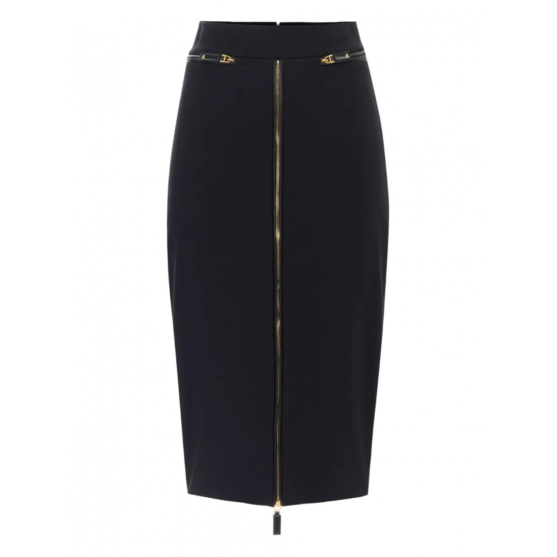 Women's 'Zip-Front' Midi Skirt