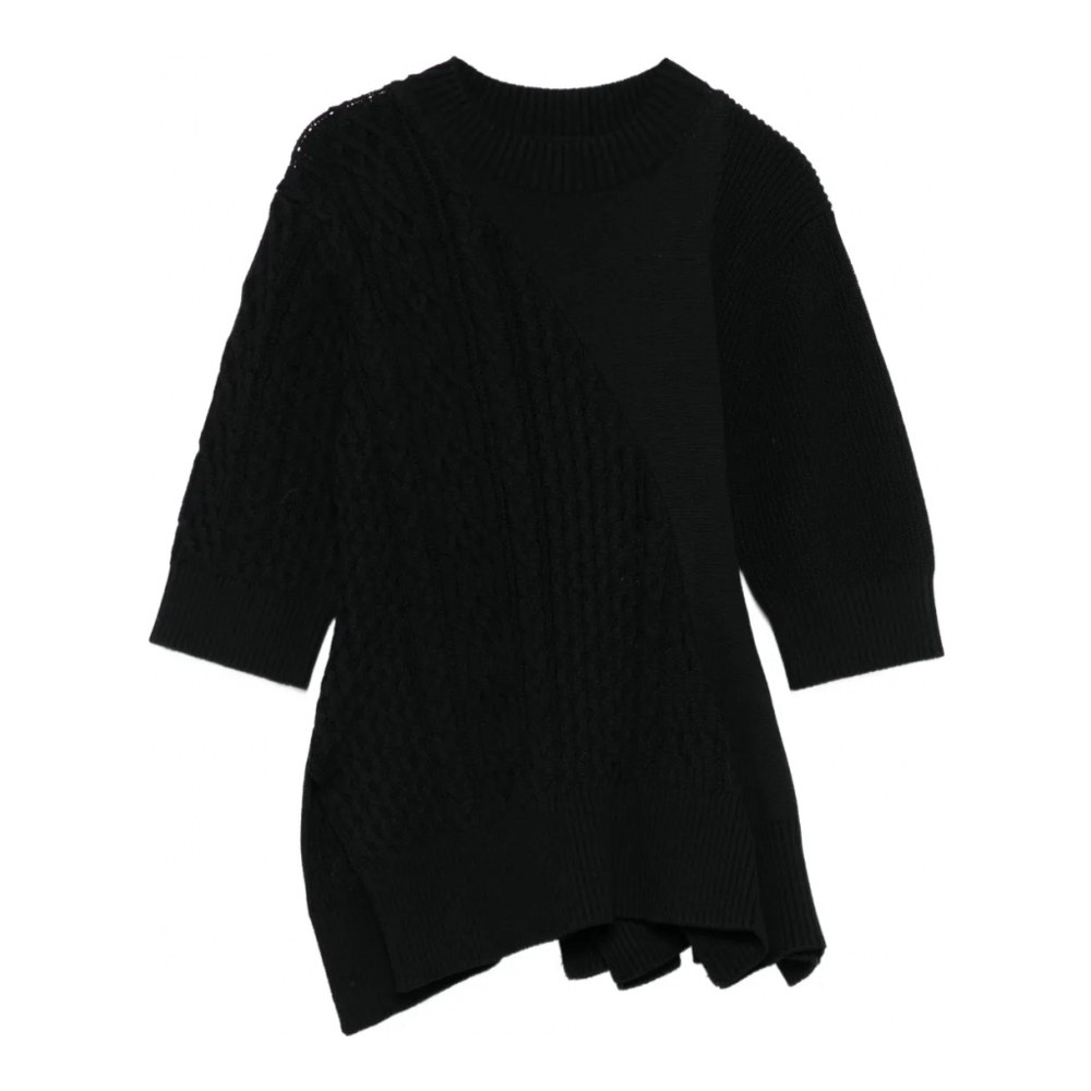 Top à manches courtes 'Flared' pour Femmes