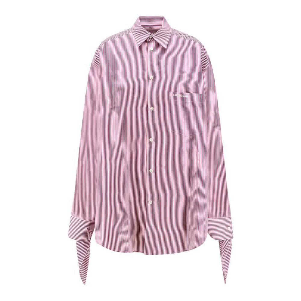 Chemise 'Pinstriped Knott Cuffs' pour Femmes