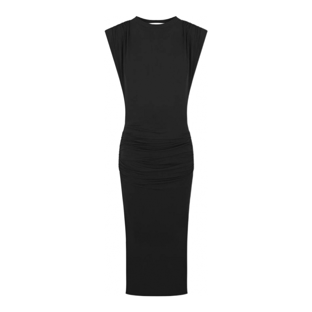 Women's 'Padded-Shoulder Midi Dress' Midi Dress